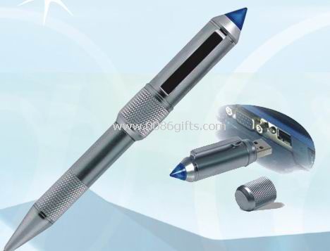 Plata metal Pen USB memoria