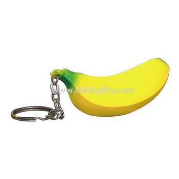 Míč banán stresu keychain
