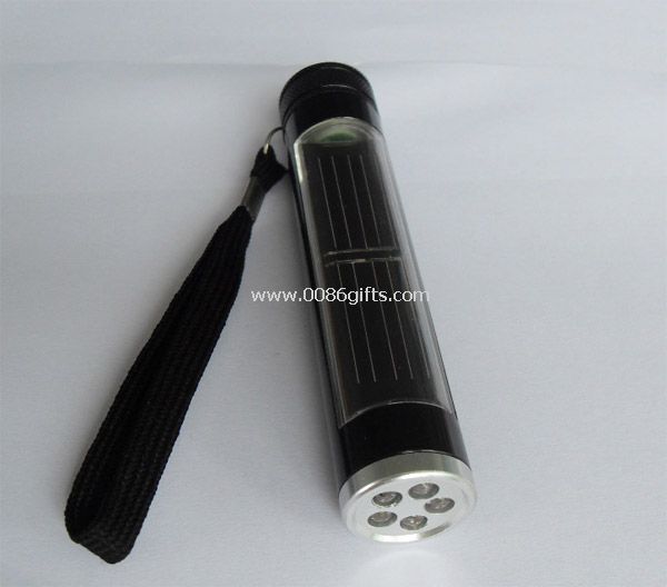 Aluminium alloy Solar Flashlight