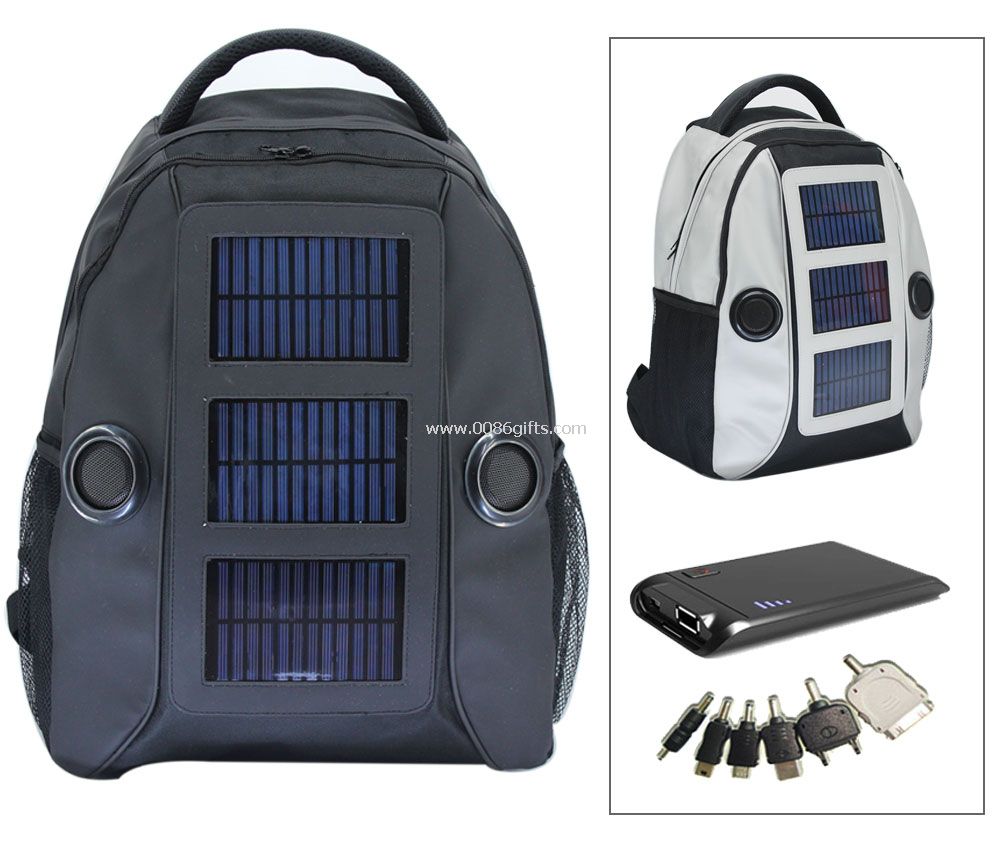 Zaino solare con l"altoparlante