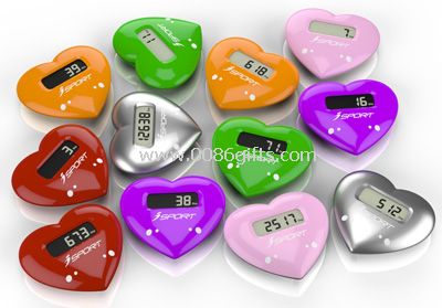 Podómetro de forma de corazón