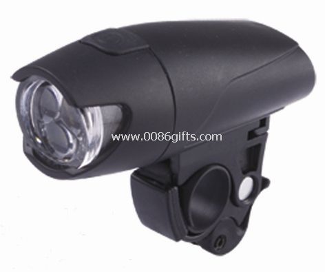 3 super bright white LED bike front light
