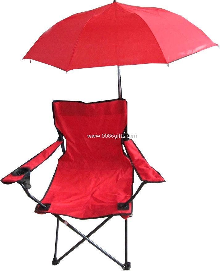 Silla de camping con sombrilla