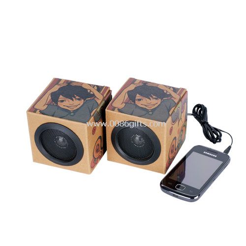 Altavoz de papel reciclado