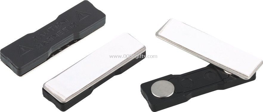 2 Powerful Round Magnetic Rectangular Magnetic Badge Conference Name Badge Holders