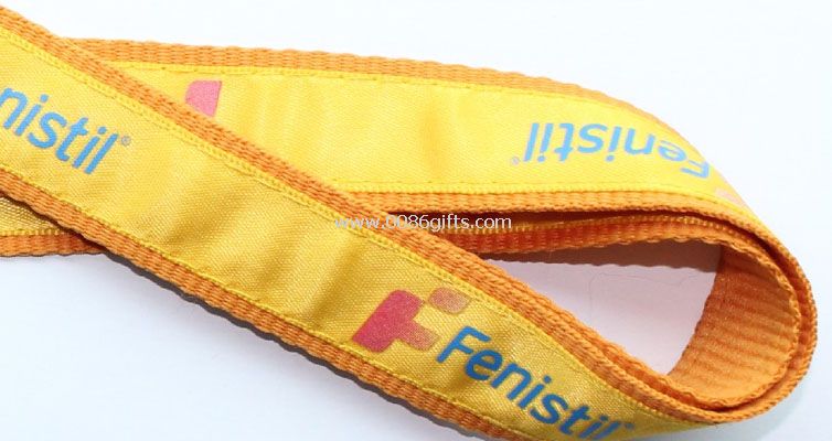Lanyards polyester avec ruban