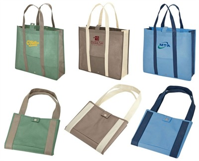 Snap Closure Shopping Tote