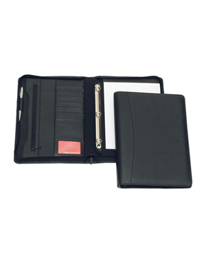 Cambridge Leather 3 Ring Compendium