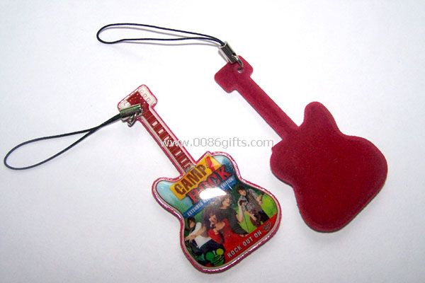 PVC Guitar shape Mobile Phone Cleaner