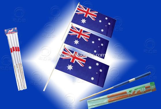 Hand waving Flag