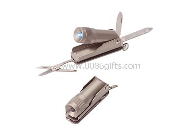 LED light with tools keychain