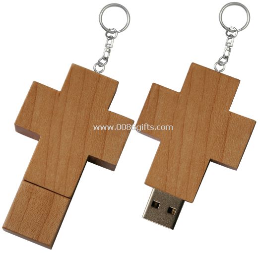 Unità flash usb Croce in legno