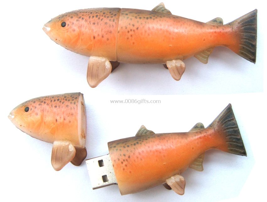 ryby kształt dysku usb