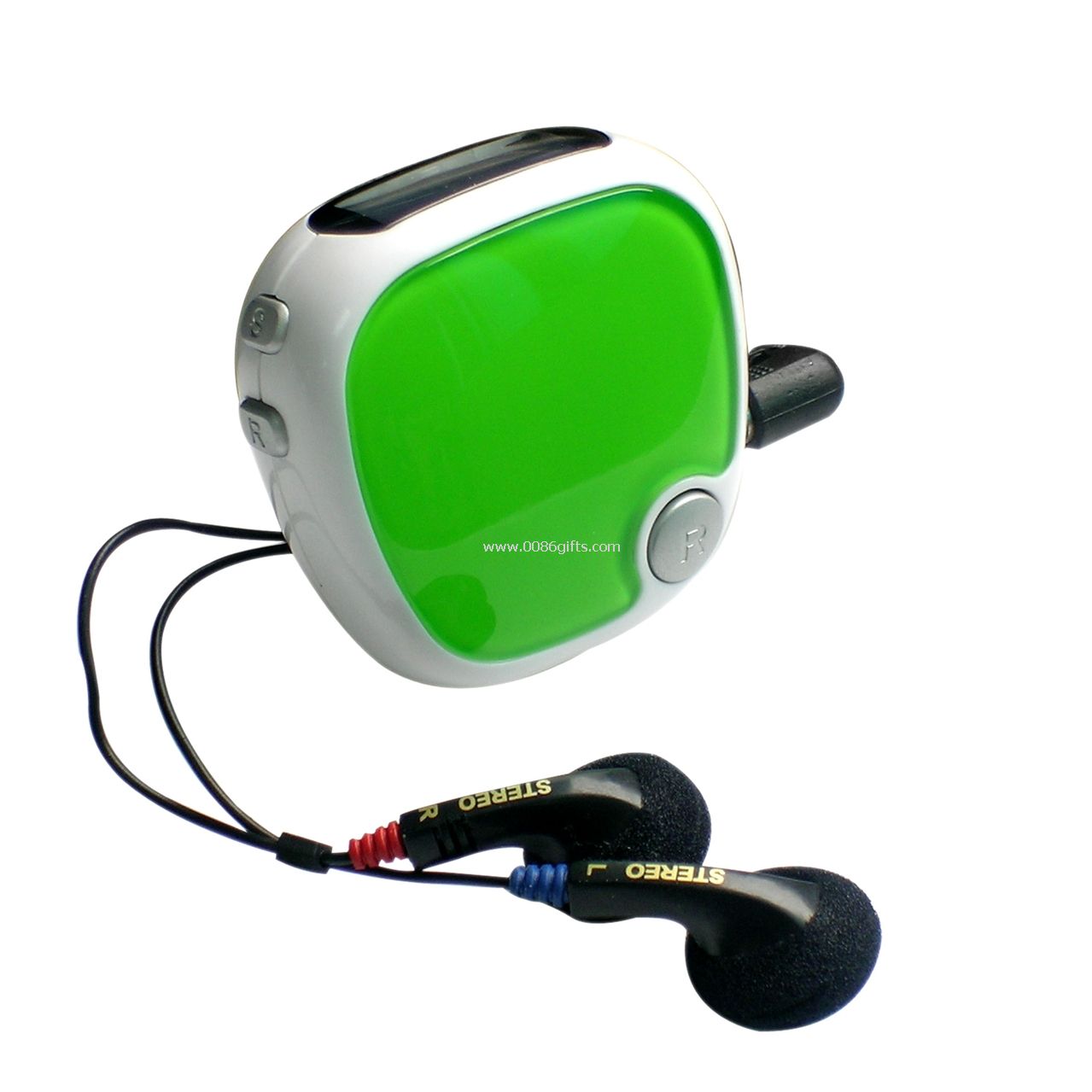 FM scan radio with pedometer