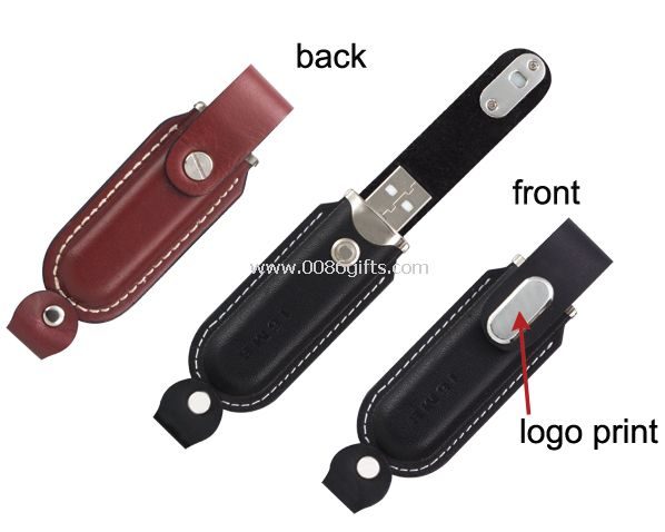 leather usb flash drive