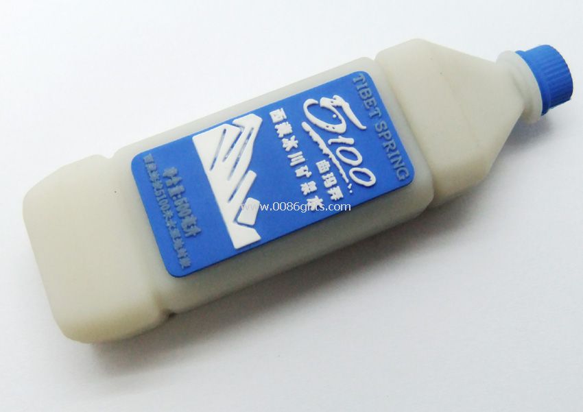Bottle shape pvc usb
