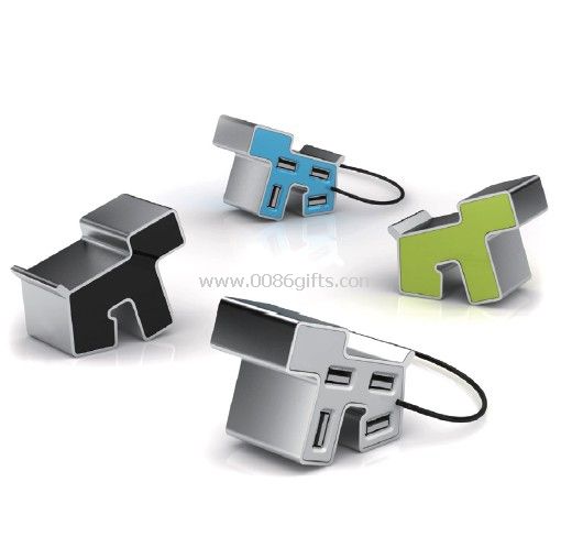 Koira muoto USB-keskittimet