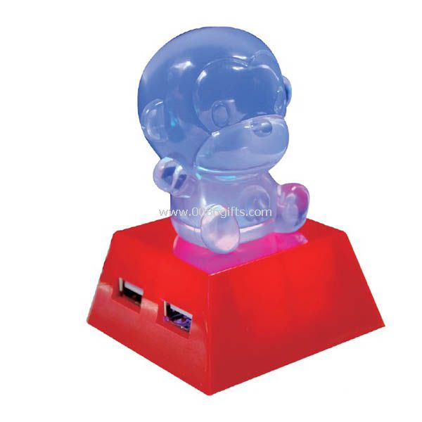 HUB USB z kolorowe światła
