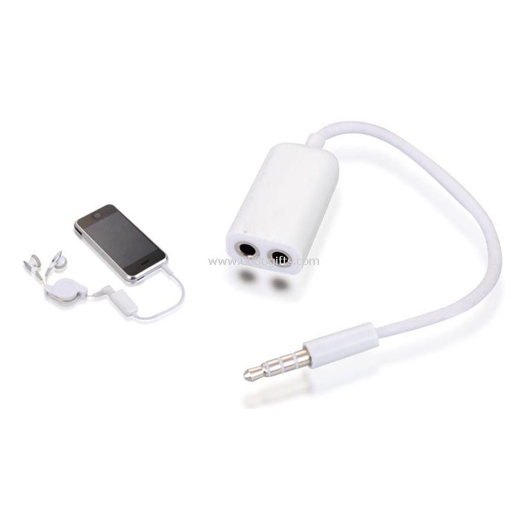 3.5mm 1 to 2 Earphone splitter Adapter