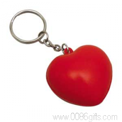 Stress Heart Key Ring