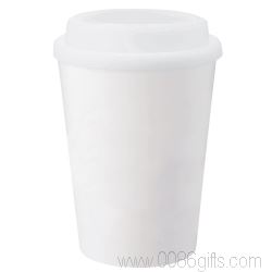 Double Wall White Tumbler 350ml