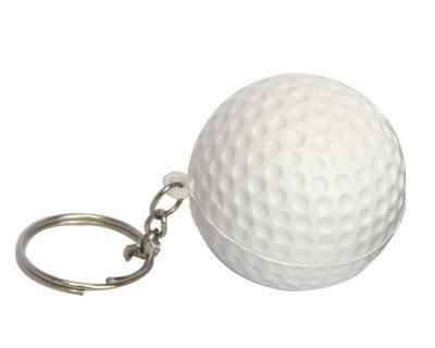 stress golf ball nyckelring