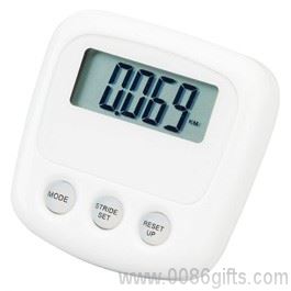 White Pedometer