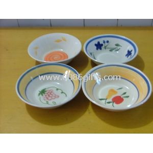 Hand-painted Stoneware Bowl,Customized Designs,Logos Welcomed, Meets FDA, LFGB, 84/500/EEC