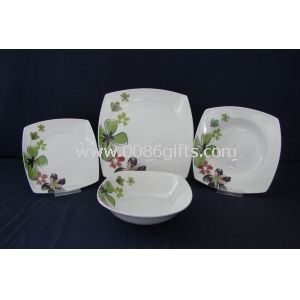Zestawy stołowe porcelanowe 19pcs z wyciętych naklejek dostosowane logo lub projekty są akceptowane