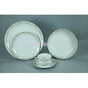 20pcs Porzellan Dinner Set in Mond-Form, Mikrowelle und Backofen spülmaschinengeeignet
