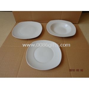 Fine Porcelain 18pcs Dinner Sets with Square Shape