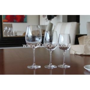 Copa de vidrio para bebida o vino puede imprimir con insignia