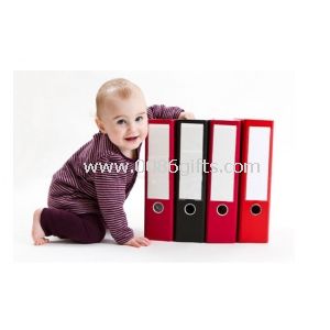 A4 red / green hard cover PP meeting File Folder Document clip inserted