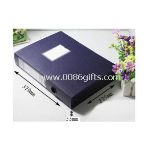 Black plastic polypropylene PP File Folder of bottom clousure