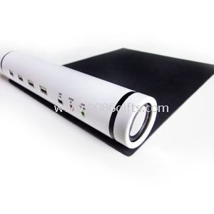 Roll-up musmatta med högtalare och USB-hubb