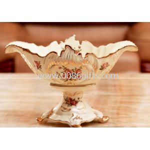 Elegant porcelain fruit tray elephant style