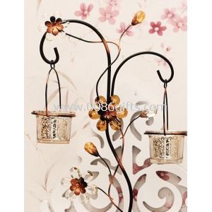 European rural life decoration Wrought iron candlestick