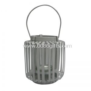 Hanging Cylinder Candle Lantern - White