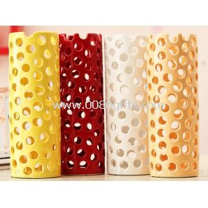 High temperature coloured glaze Hollow receptacle