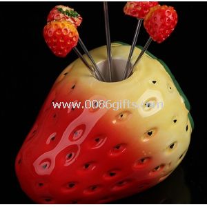 Stainless steel lovely fruit fork