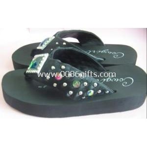 10 Leather oam Lady Children Flip Flops Slipper4 Leather EVA PVC PU TPR Rubber EPP EPE Foam Lady Children Flip Flops Slipper