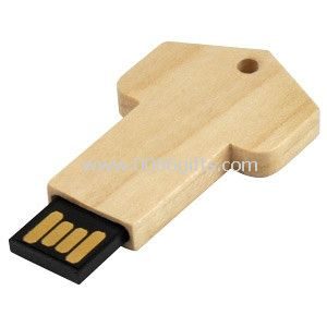 Forme de clés en bois clé USB écologique