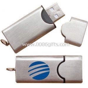 Metall 16GB USB Pendrive flashminne enheten med nøkkelring