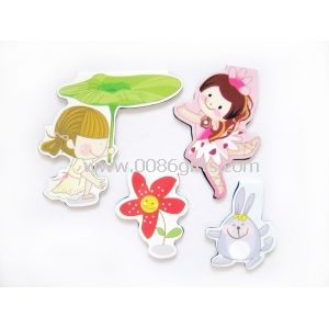 Funny Girls Flower Magnetic Bookmarks