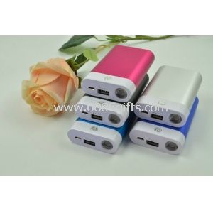 Red Power Bank External Battery With LED Light