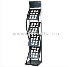 Croce stile Portariviste metallo nero Bookshelf quattro - strato