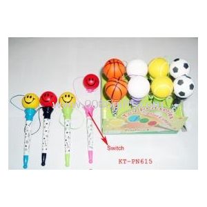 Noelty smiling jump ball pen