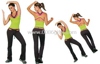 Women’s Athletic Apparel Fitness Suit Tank Tops and Pants Fitness Set