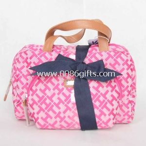 Small round sequin make up bag for women