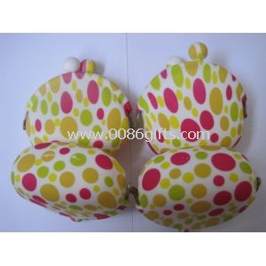 Cute Womens Girls Candy Color Silicone Coin Purse